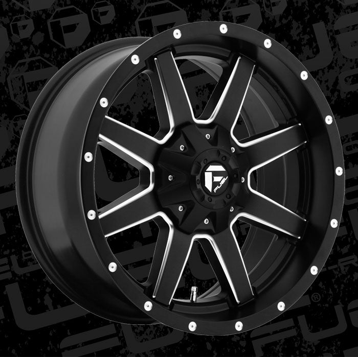 Llanta Maverick Matte Black Milled 6x135/6x139.7 R20 Offset +1 mm – Fuel Off-Road