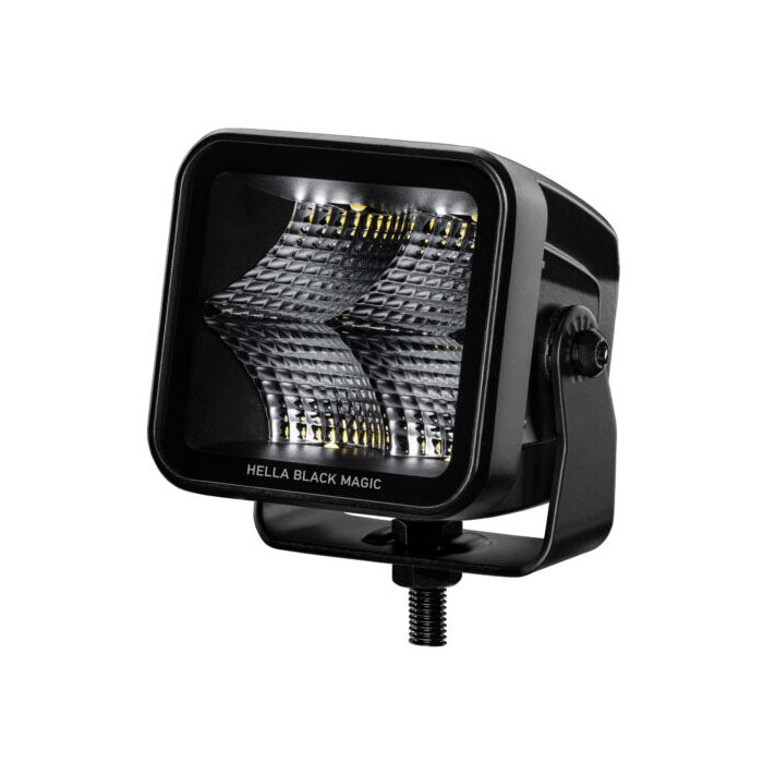Kit Faros LED 3.2" y 3.000 lm Flood Beam de Línea Black Magic – Hella