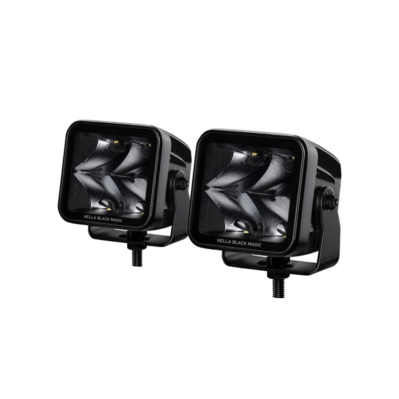 Kit Faros LED 3.2" y 3.000 lm Spot Beam de Línea Black Magic – Hella