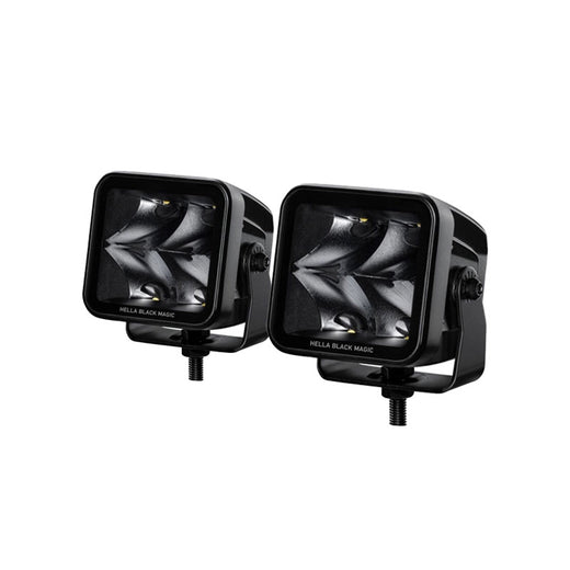 Kit Faros LED 3.2" y 3.000 lm Spot Beam de Línea Black Magic – Hella