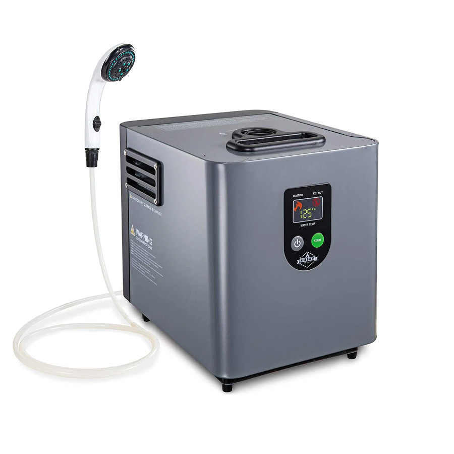 Ducha Portátil 12 V con Calefacción a Gas 18.000 BTU – Aquacube