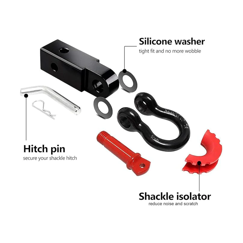 Kit de Grillete de Arrastre con Receptor para Enganche de 2” + Aislador y Accesorios – ALL-TOP