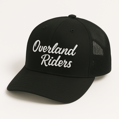 Jockey Estilo Camionero con Logo Bordado Blanco - Overland Riders