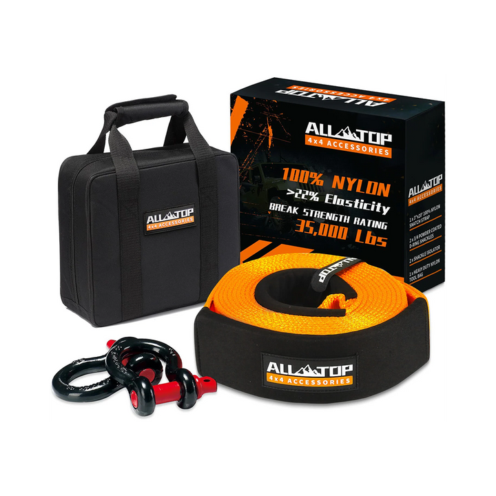 Kit de Recuperación 9 m x 76 mm (15.875 kg) con 2 Grilletes (4.750 kg) – ALL-TOP