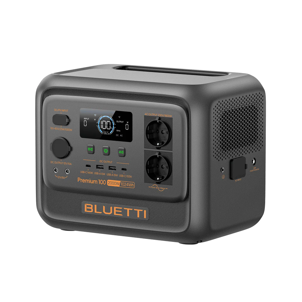 Estación de Energía Portátil PREMIUM 100 V2 2000W 1024Wh – Bluetti