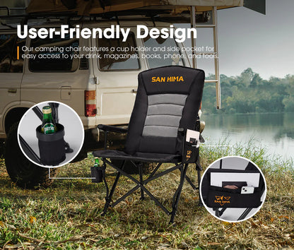 Pack de Sillas y Mesa San Hima con diseño ergonómico y soporte para bebida y bolsillo lateral