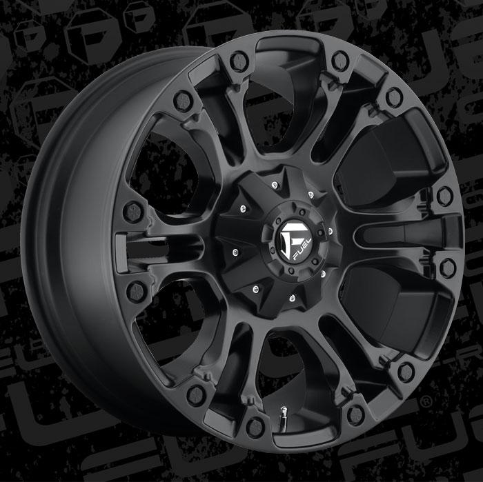Llanta Vapor Matte Black 5x127/5x114.3 R18 Offset +1 mm – Fuel Off-Road