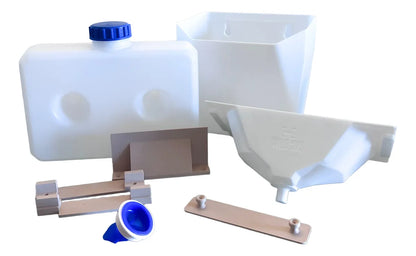 Kit Baño Seco WildRover con tanque, embudo y accesorios para instalación fácil y uso ecológico