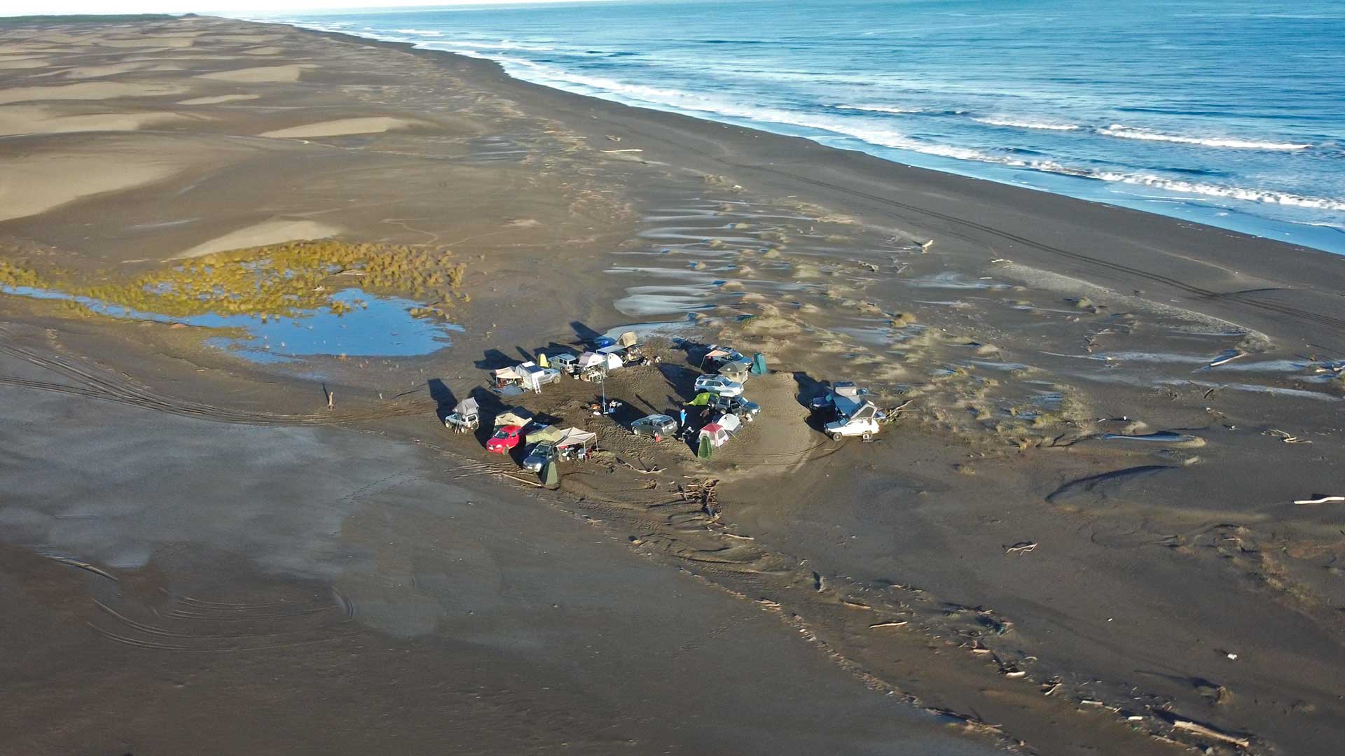 Pasamos la noche acampando en Dunas de Putú